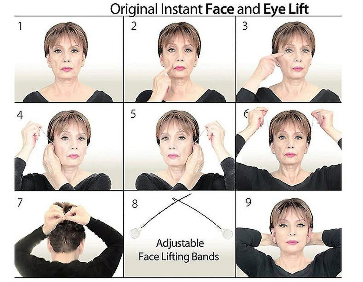 Face Lift Invisible – Bandas de Estiramiento Facial Instantáneo (Efecto Foxy Eyes)