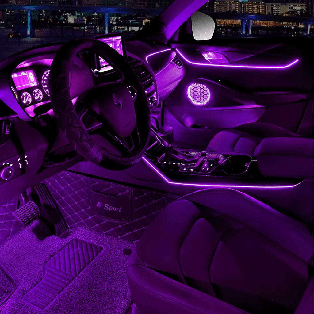 Luces LED Pro para Interior de Carro – ¡Dale a tu Vehículo un Estilo Deportivo y Moderno!