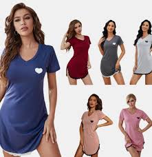Vestido de Pijama X2522 – Femenino, Suave y Fresco