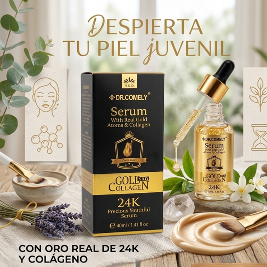 Suero de Oro 24K – El Lujo Viral para una Piel de Porcelana y Brillo Infinito