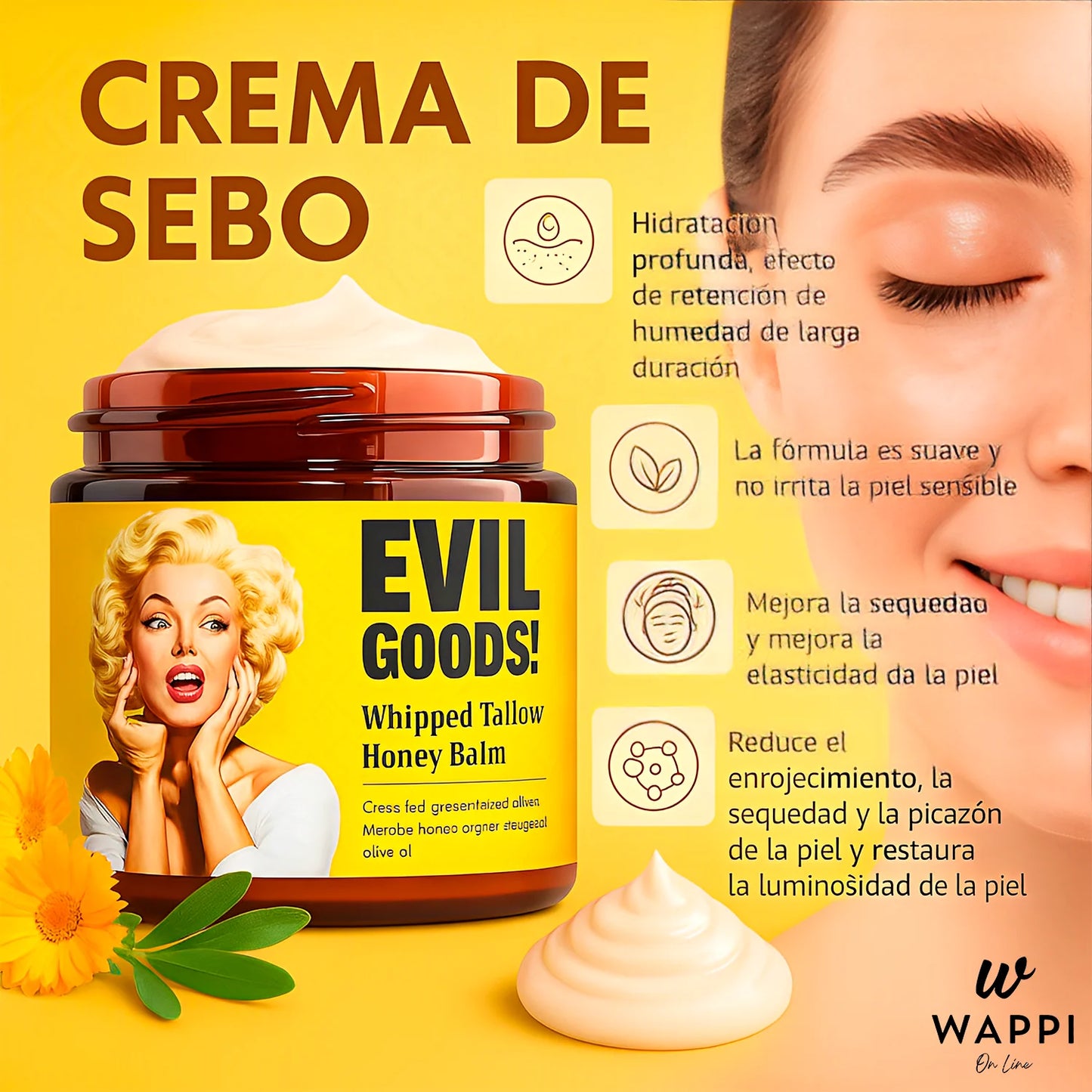 Evil Goods Sebo de Res — La Crema que Restaura Tu Piel