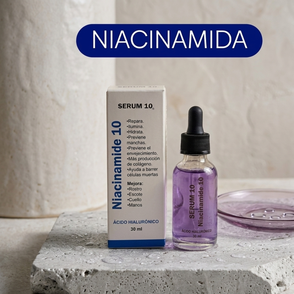 Sérum Niacinamida 10% 30ml — Piel Luminosa Sin Manchas Desde la Primera Semana