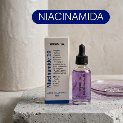 Sérum Niacinamida 10% 30ml — Piel Luminosa Sin Manchas Desde la Primera Semana
