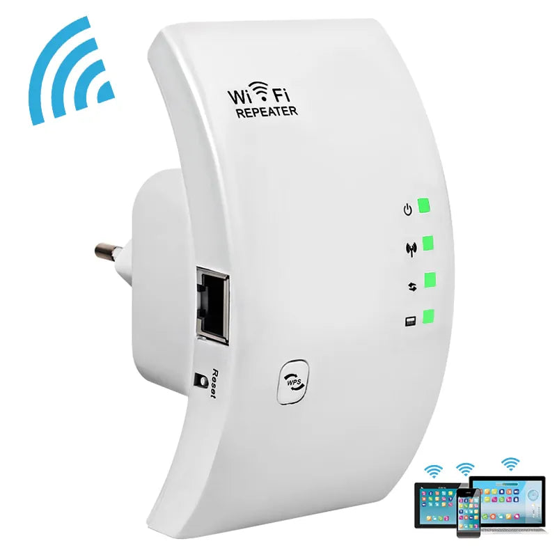 Repetidor WiFi Ultra-Potente – ¡Dile Adiós a las Zonas sin Internet en tu Casa!