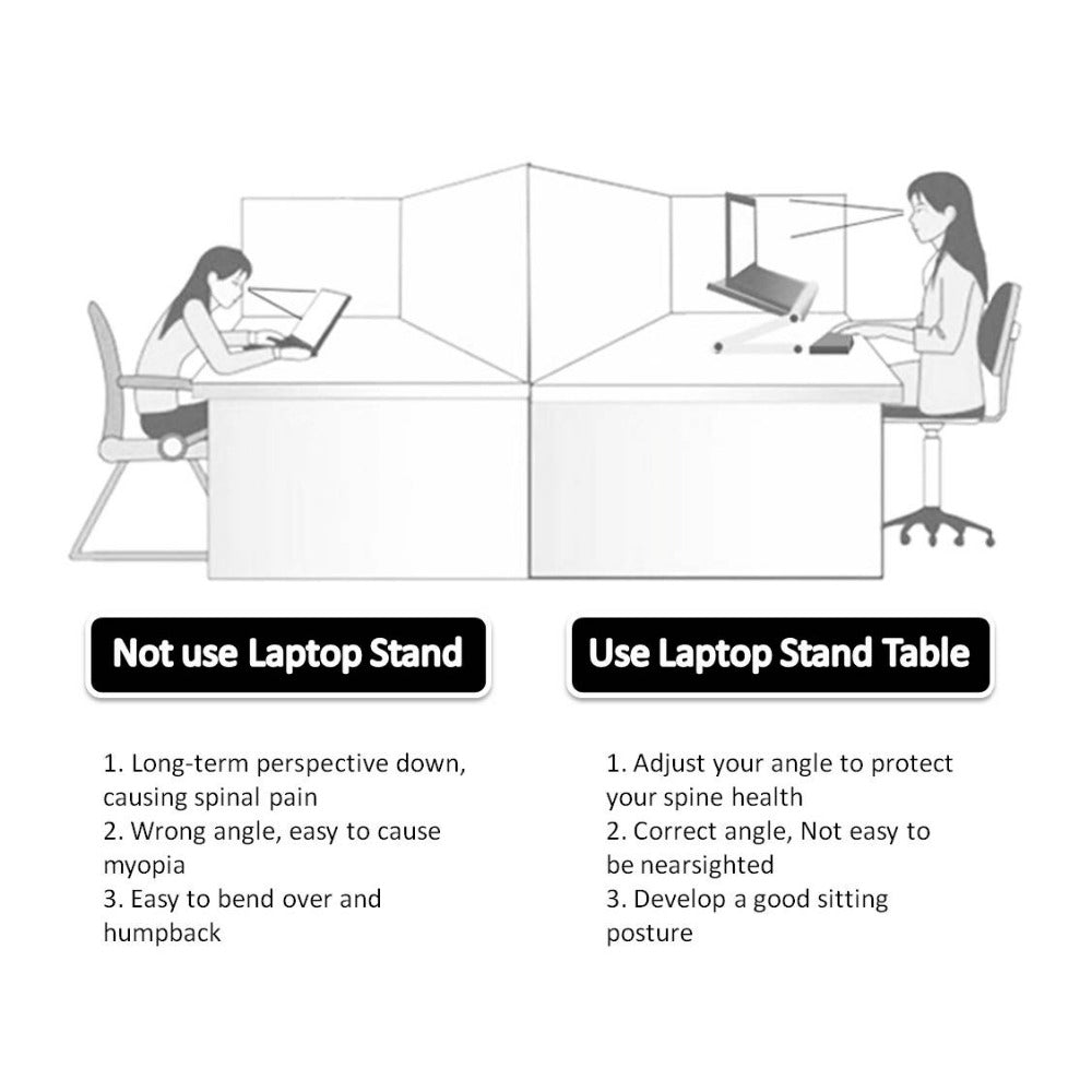 Soporte Ergonómico Plegable para Laptop y Tablet – Ajustable 360° y Portátil