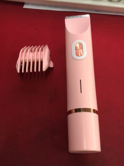 Depiladora Eléctrica 2 En 1 Para Mujer, Afeitadora De Doble Cabezal, Recortadora De Vello Púbico Privada, Afeitadora Eléctrica Para Cabello Corporal En Seco Y Húmedo.
