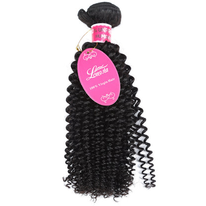 Mechones de Cabello Humano Brasileño 10A – Deep Curly (8" a 12") Calidad Premium