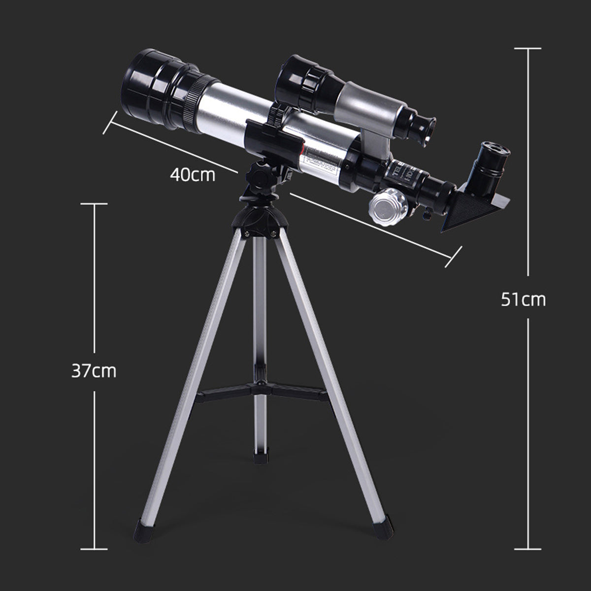Telescopio Portátil HD – Descubre el Mundo con Óptica de Largo Alcance