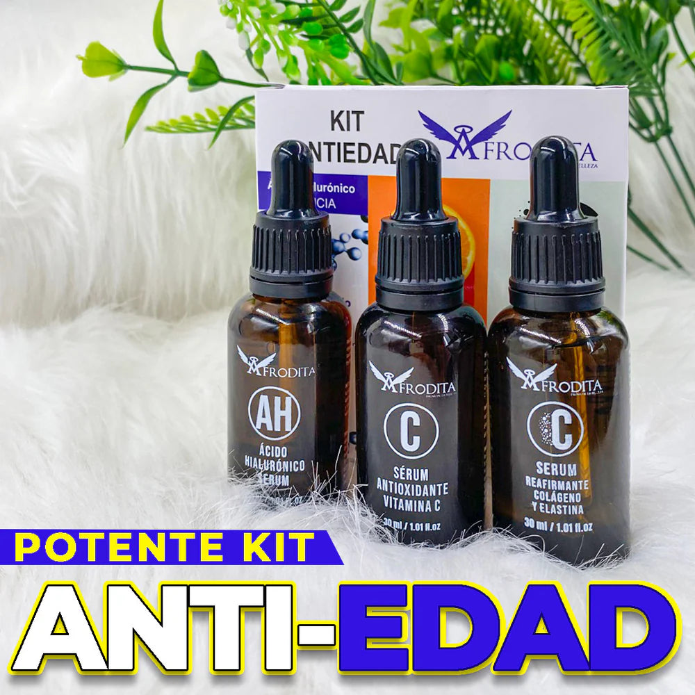 Kit Anti Edad Afrodita – Regeneración Total para un Rostro Firme y Sin Arrugas