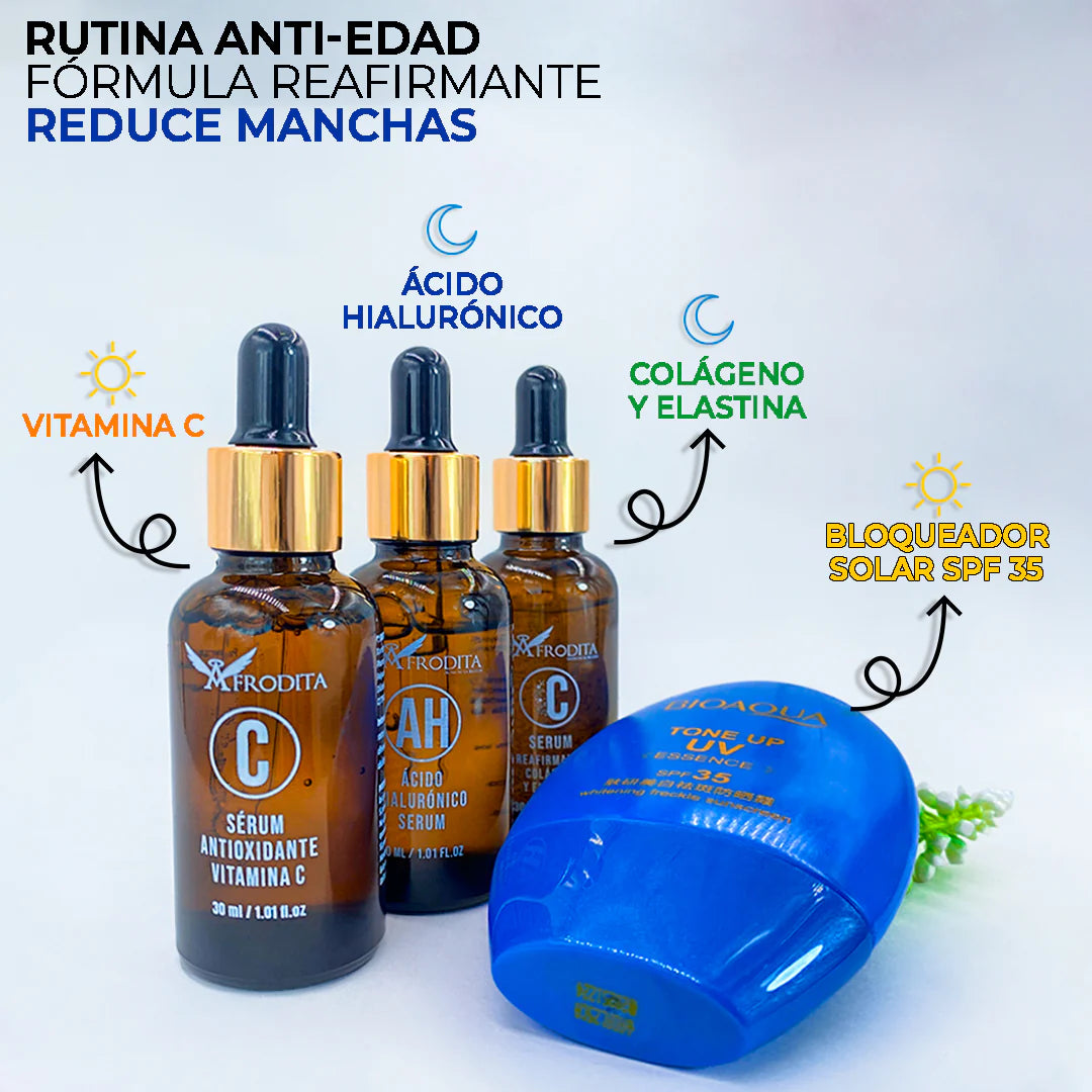 Kit Anti Edad Afrodita – Regeneración Total para un Rostro Firme y Sin Arrugas
