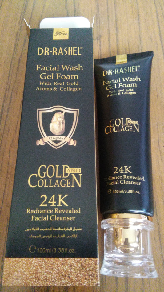 Limpiador Facial Dr. Comely – Oro Real y Colágeno para un Rostro Radiante