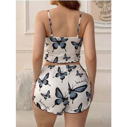 Pijama Butterfly Dream (Talla M) – Frescura y Elegancia Blanca