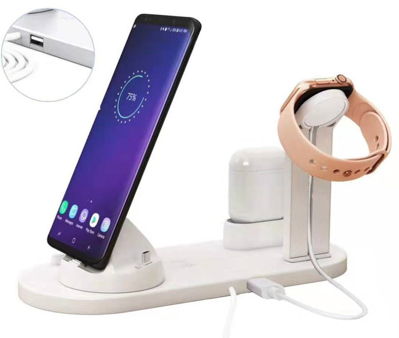4-in-1 Charging Station for Cell Phones and Devices – Organization and Power in One Place