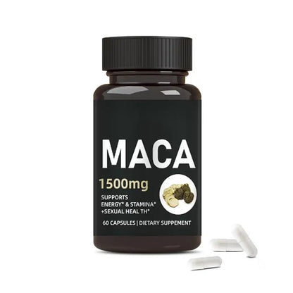 Maca 1500mg 60 Cápsulas — Energía, Vitalidad y Equilibrio Hormonal Natural