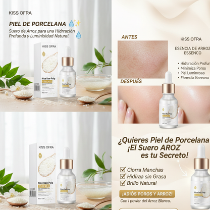 Suero de Arroz Blanco – Hidratación Profunda y Piel de Porcelana