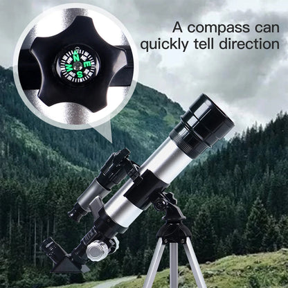 Telescopio Portátil HD – Descubre el Mundo con Óptica de Largo Alcance