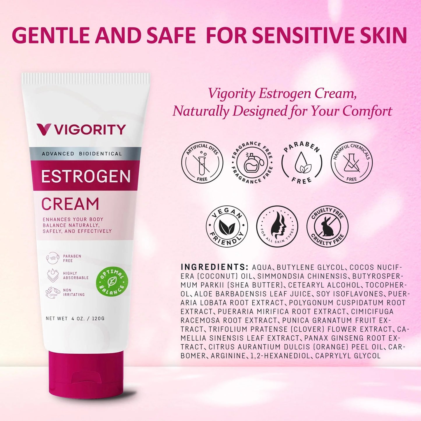 Vigority Estrogen Cream — Crema de Estrógenos para Equilibrio y Bienestar Femenino