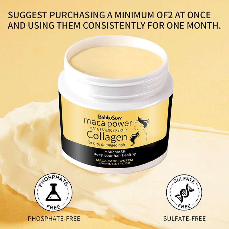 Mascarilla Capilar Pro-Colágeno & Aceite de Nueces – Reparación Profunda y Brillo Espejo