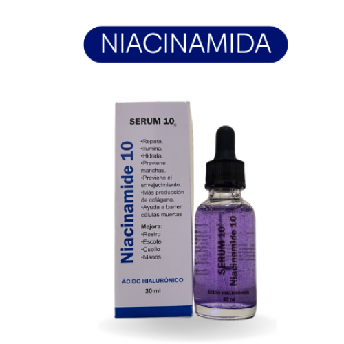 Sérum Niacinamida 10% 30ml — Piel Luminosa Sin Manchas Desde la Primera Semana
