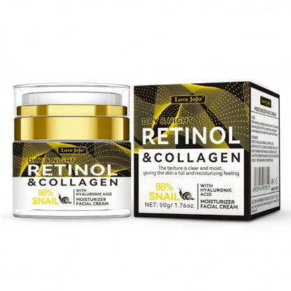 Crema Pro-Colágeno y Retinol – Borrador de Arrugas Día y Noche