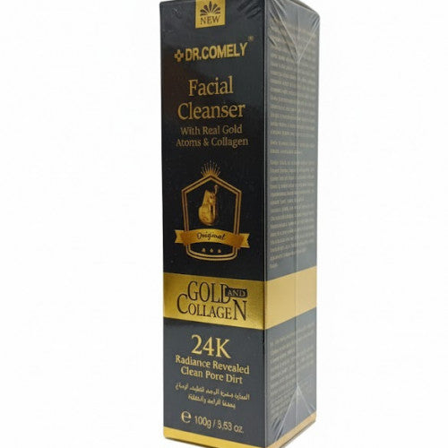 Limpiador Facial Dr. Comely – Oro Real y Colágeno para un Rostro Radiante