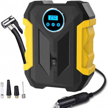 Bomba de Aire Portátil 12V con Linterna LED – Inflado Inteligente para tu Vehículo