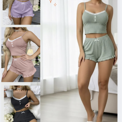 Set de Pijama 2pz Sexy Lencería X2546 – Comodidad con Estilo