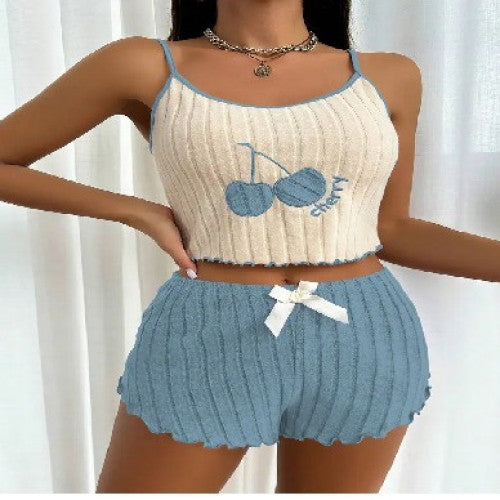 Pijama Cherry – Comodidad y Estilo en Colores Vibrantes