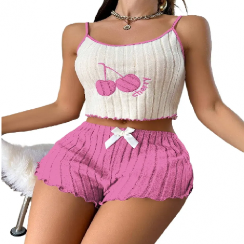 Pijama Cherry – Comodidad y Estilo en Colores Vibrantes