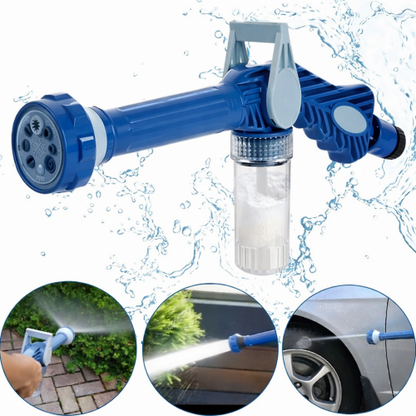 Pistola de Agua Multifunción 8-en-1 – Lavado a Presión Profesional