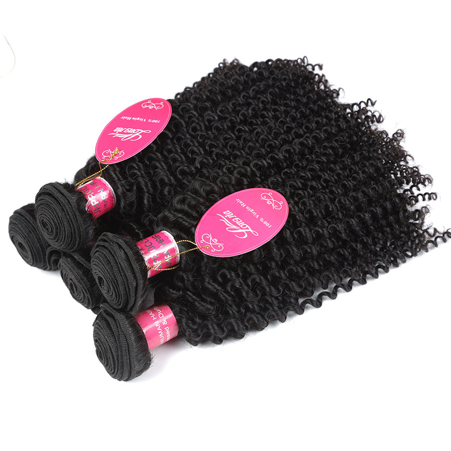 Mechones de Cabello Humano Brasileño 10A – Deep Curly (8" a 12") Calidad Premium