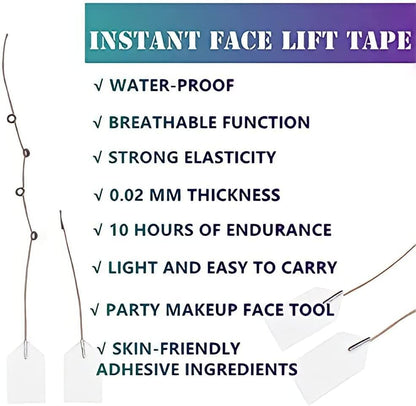 Face Lift Invisible – Bandas de Estiramiento Facial Instantáneo (Efecto Foxy Eyes)