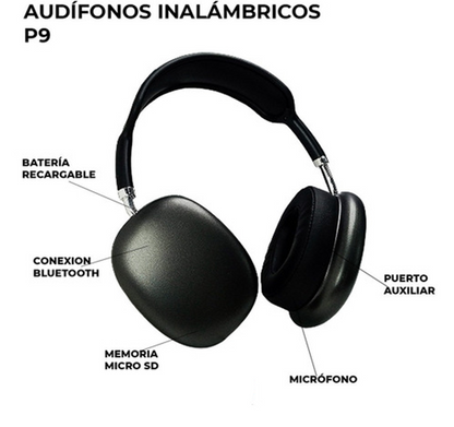 P9 Black Pro – Audífonos Inalámbricos con Sonido Envolvente ORIG