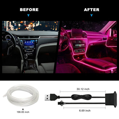 Luces LED Pro para Interior de Carro – ¡Dale a tu Vehículo un Estilo Deportivo y Moderno!
