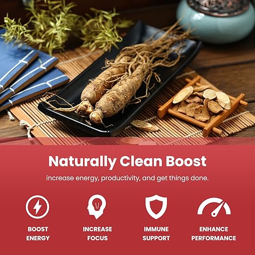 🔥 GINSENG ROJO – 120 Cápsulas 🔥