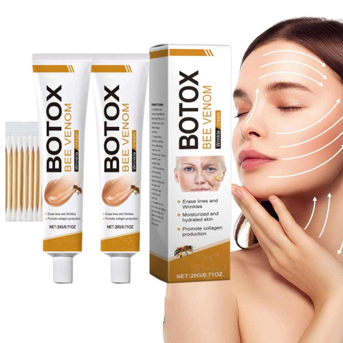 Crema Botox Veneno de Abeja — Lifting Natural Sin Agujas Para Piel Joven