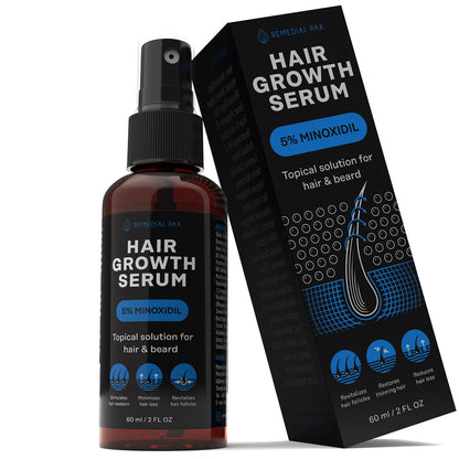 Serum Crece-Pelo Intenso – ¡Recupera tu Cabello y Barba con Minoxidil y Biotina!