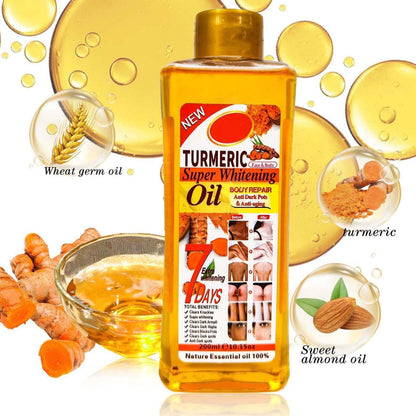 Veet Gold Turmeric Whitening Oil — Aceite Aclarante y Reparador con Cúrcuma Natural