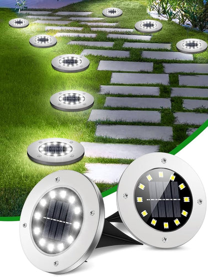 Set de 4 Luces Solares Premium – Ilumina tu Jardín con Energía Limpia y Estilo