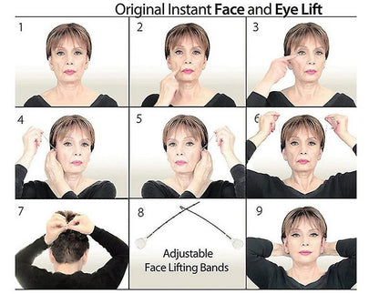 Face Lift Invisible – Bandas de Estiramiento Facial Instantáneo (Efecto Foxy Eyes)