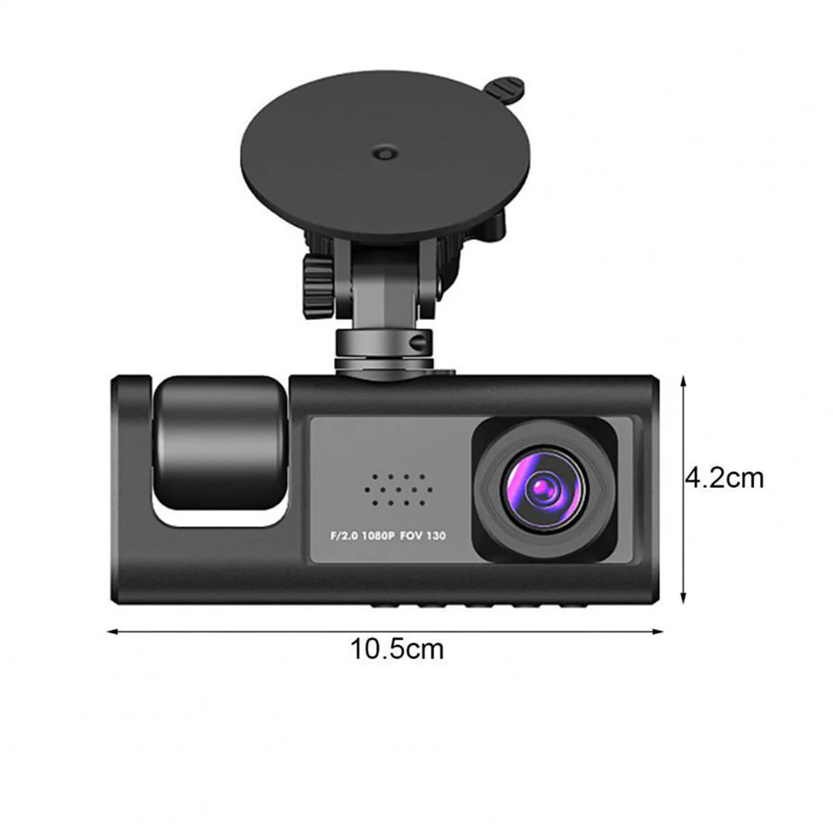 Dash Cam 3-en-1 Pro – ¡Tu Testigo Ocular en la Carretera con Grabación HD!