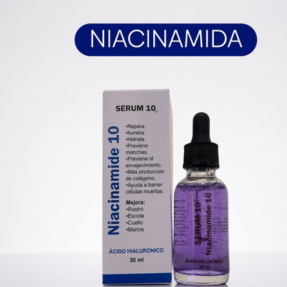 Sérum Niacinamida 10% 30ml — Piel Luminosa Sin Manchas Desde la Primera Semana