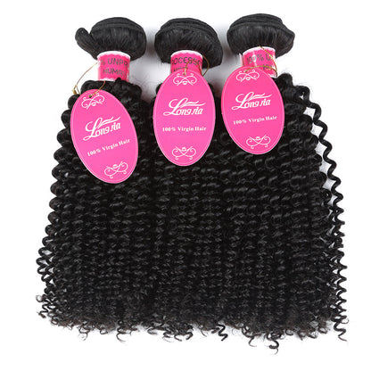 Mechones de Cabello Humano Brasileño 10A – Deep Curly (8" a 12") Calidad Premium