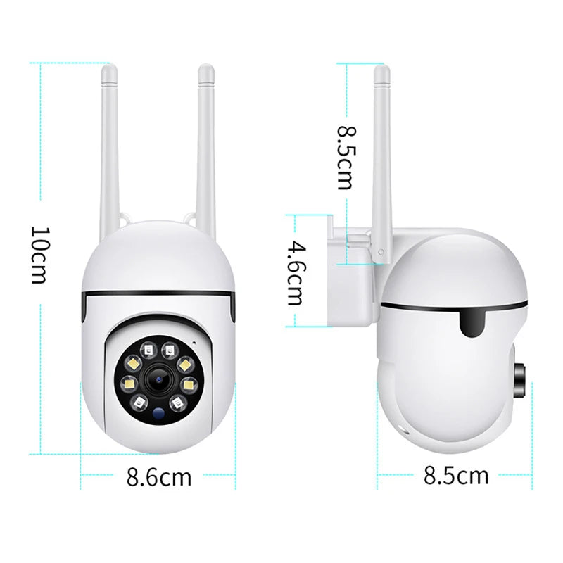 Cámara de Seguridad Wi-Fi PTZ 8MP con Zoom 4X, Audio Bidireccional y Visión Nocturna