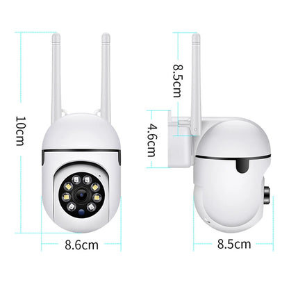 Cámara de Seguridad Wi-Fi PTZ 8MP con Zoom 4X, Audio Bidireccional y Visión Nocturna