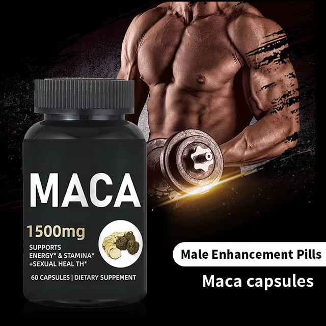 Maca 1500mg 60 Cápsulas — Energía, Vitalidad y Equilibrio Hormonal Natural