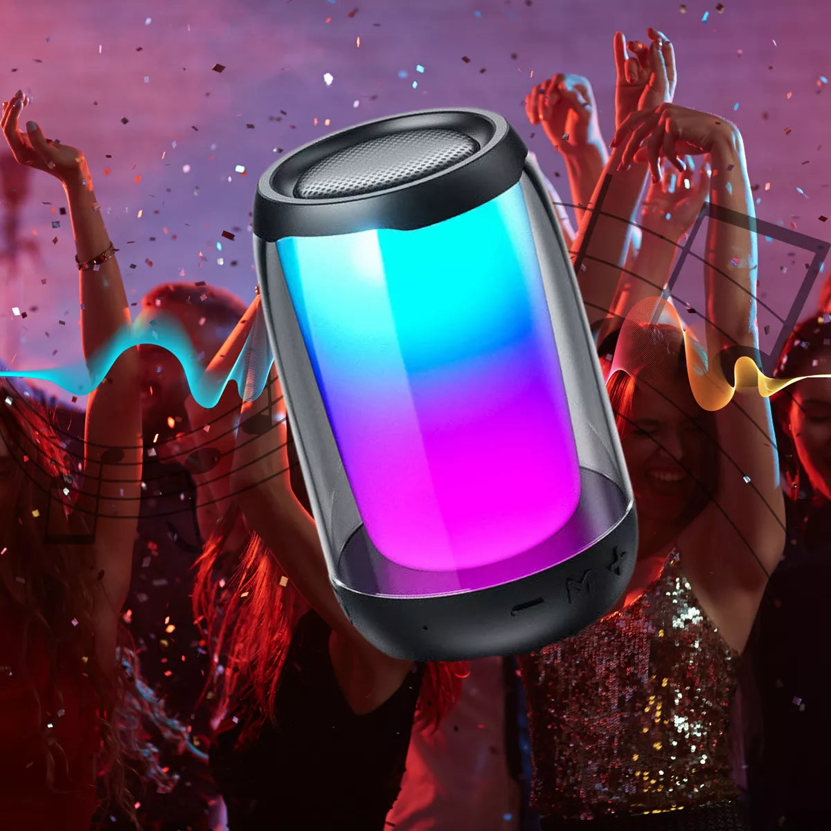 Bocina Bluetooth OKOP KP-547 – Sonido Envolvente y Bajo Potente en Formato Compacto