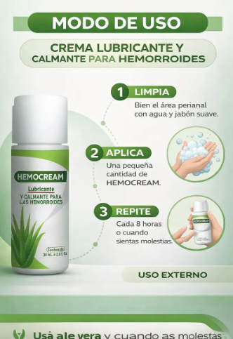 🌿 Hemocream – Alivio Rápido, Refrescante y Natural para el Bienestar Íntimo