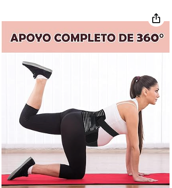 🤰 Cinturón de Apoyo Prenatal 3-en-1 – Soporte Abdominal Reforzado y Corrector Postural