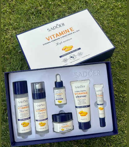 ✨ Set de Lujo Sadoer Vitamina E (6 Piezas) – ¡Tu Escudo Completo contra el Envejecimiento!